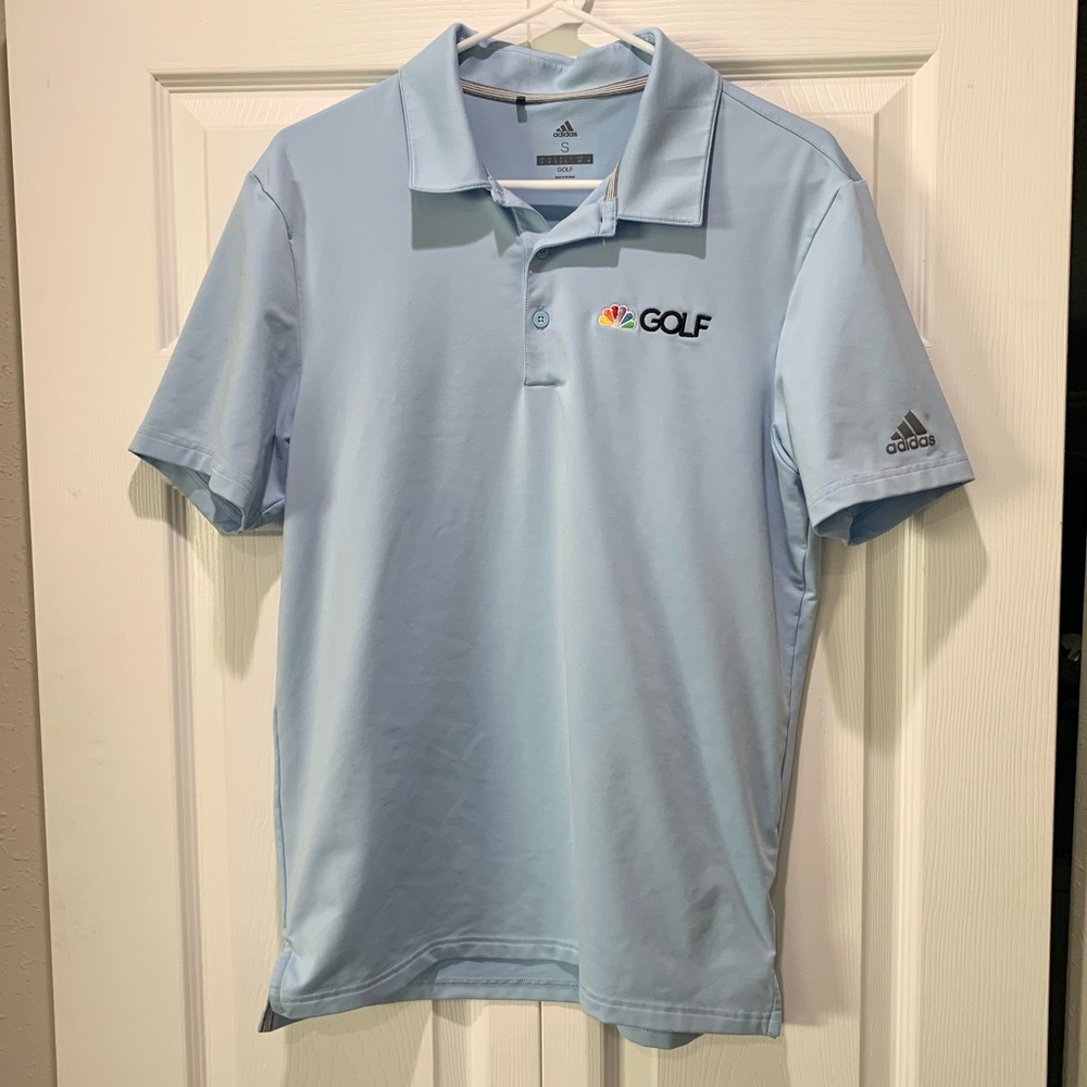 Adidas Golf Channel blue polo